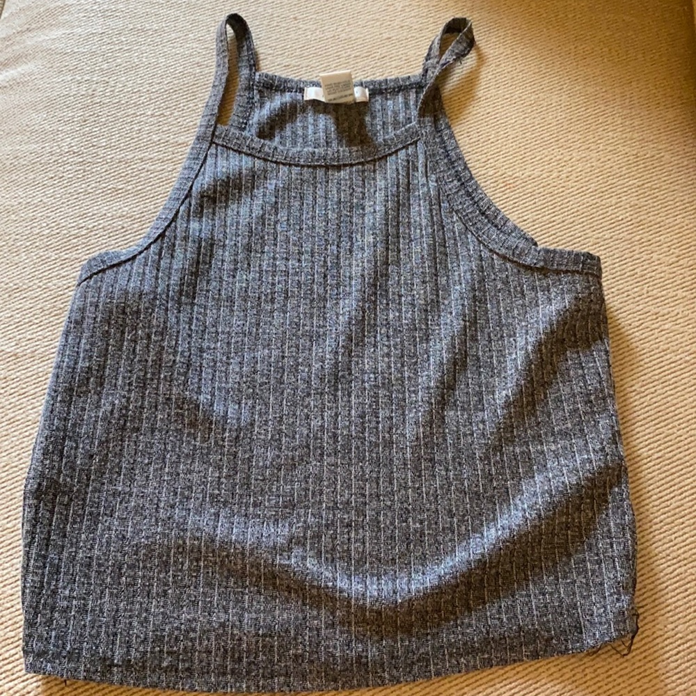 Grey Crop Top